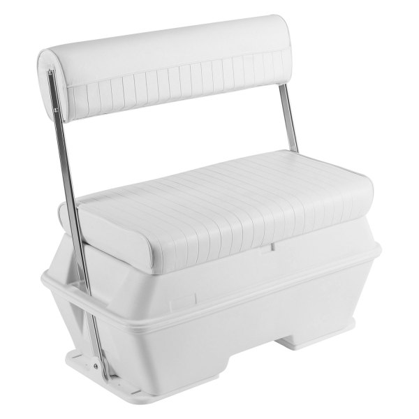 Wise® - Offshore 70 Qt 34.75" H x 32" W x 18" D Brite White Swingback Cooler Seat