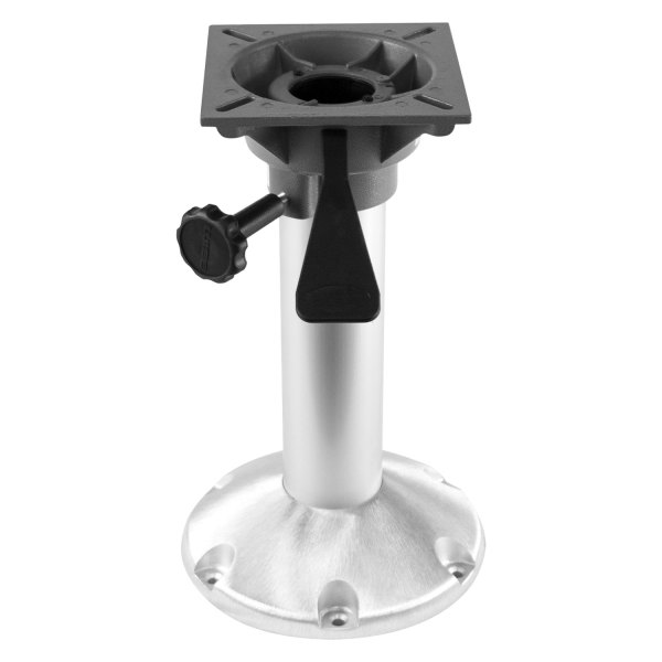 Wise® - 15" H x 2-7/8" D Aluminum Heavy Duty Fixed Post with Spider Mount & Round Base
