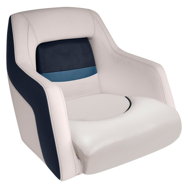 Wise® - Premier Pontoon 20.5" H x 22.25" W x 26.75" D Platinum/Midnight/Cobalt Traditional Style Bucket Seat