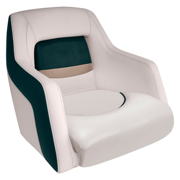 Wise® - Premier Pontoon 20.5" H x 22.25" W x 26.75" D Platinum/Poplar Green/Fawn Traditional Style Bucket Seat