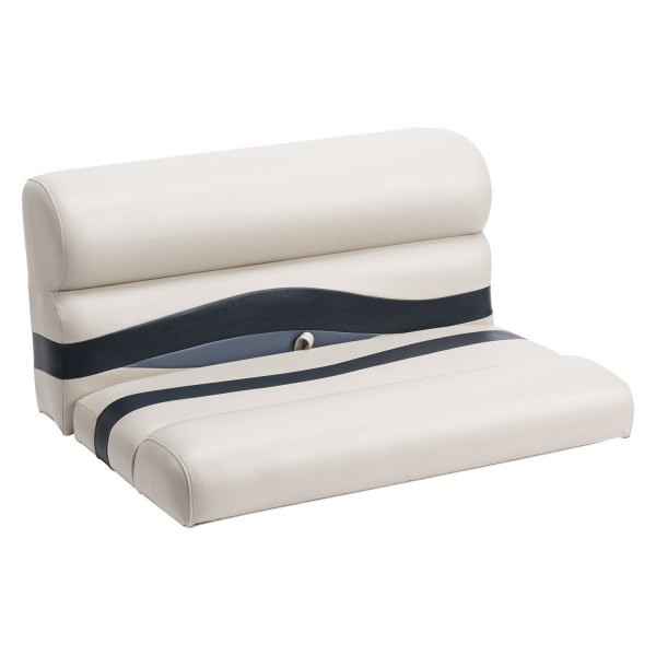 Wise® - Premier Pontoon 30" H x 37" W x 28" D Platinum/Midnight/Cobalt Bench Seat Cushion Set