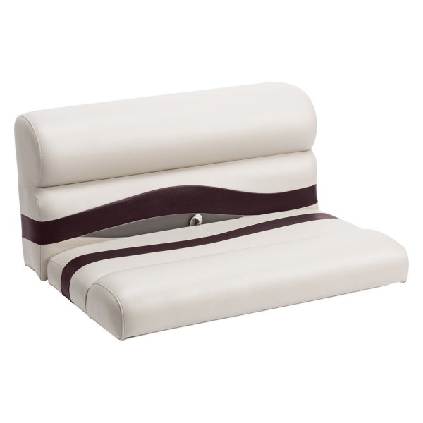 Wise® - Premier Pontoon 30" H x 37" W x 28" D Platinum/Wineberry/Manitee Bench Seat Cushion Set