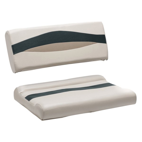 Wise® - Premier Pontoon 35" H x 24" W x 33.5" D Platinum/Poplar Green/Fawn Flip-Flop Seat Cushion Set