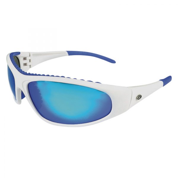 Yachter's Choice® - Wahoo White/Blue Mirror Polarized Sunglasses