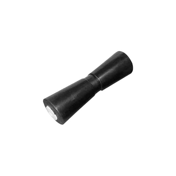 Yates Rubber® - 12" L Black Rubber Heavy-Duty Keel Roller for 5/8" Shaft