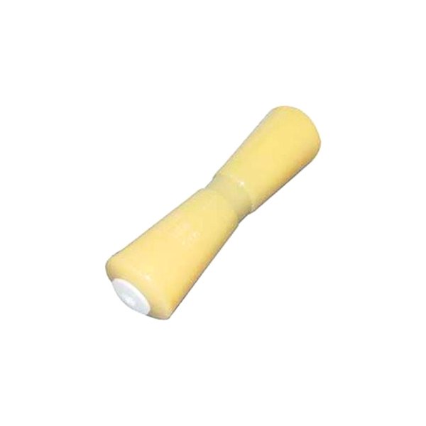  Yates Rubber® - 12" L Yellow Rubber Heavy-Duty Keel Roller for 5/8" Shaft