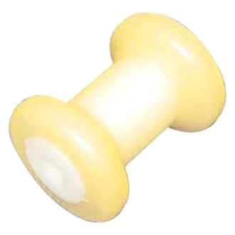 Yates Rubber® - 4" L Yellow Rubber Spool Roller for 1/2" Shaft