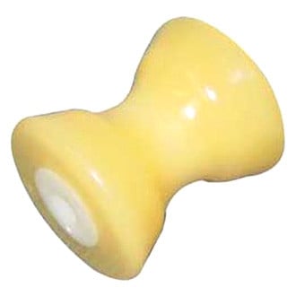 Yates Rubber® - 4" L x 4" D Yellow Rubber Bow Roller for 1/2" Shaft