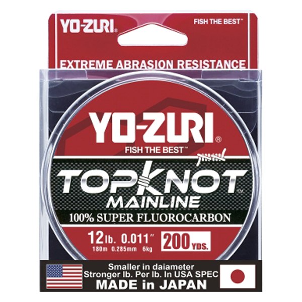 Yo-Zuri® - Topknot 200 yd 10 lb Clear Fluorocarbon Mainline