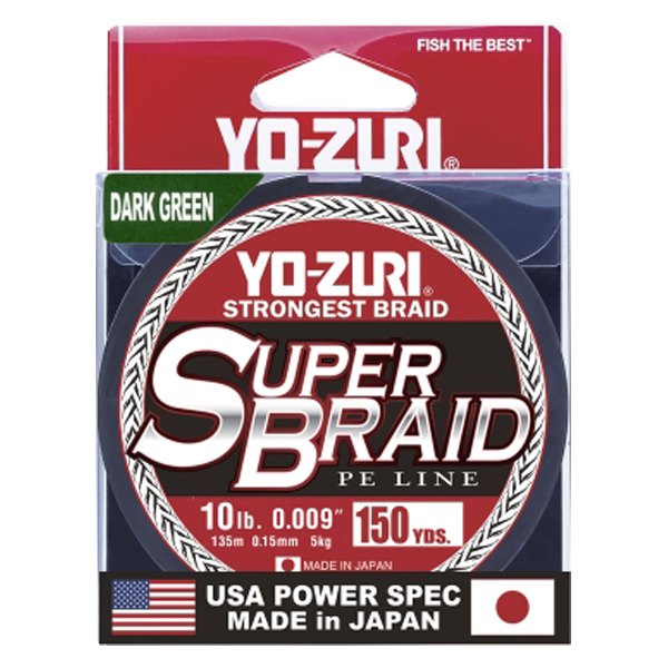 Yo-Zuri® - Super Braid 150 yd 10 lb Dark Green Fishing Line