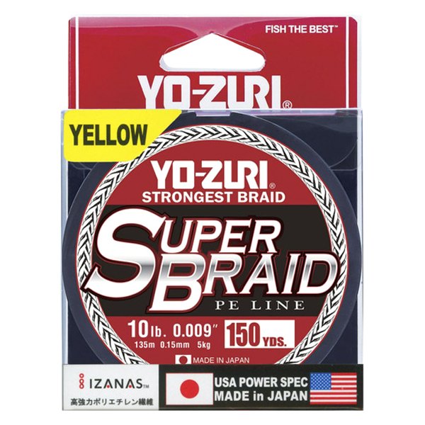 Yo-Zuri® - Super Braid 150 yd 10 lb Yellow Fishing Line