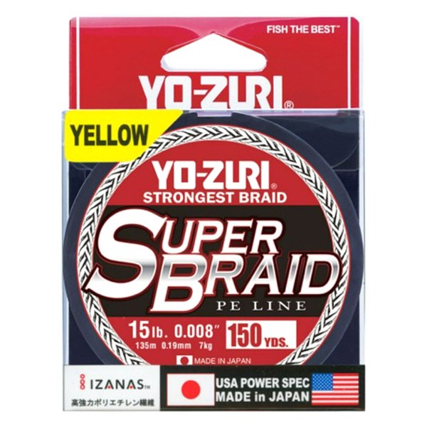 Yo-Zuri® - Super Braid 150 yd 15 lb Yellow Fishing Line
