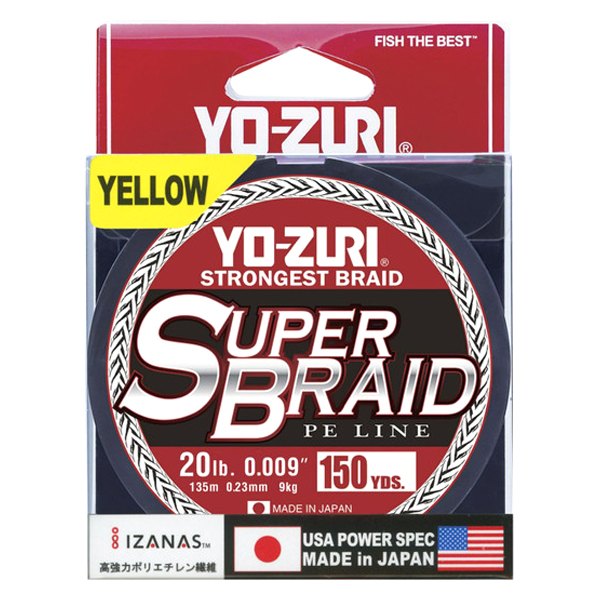 Yo-Zuri® - Super Braid 150 yd 20 lb Yellow Fishing Line