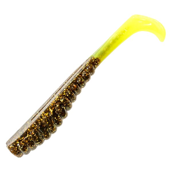 Z-Man® - Swimming TroutTrick™ 3.5" Rootbeer/Chartreuse Tail Soft Baits